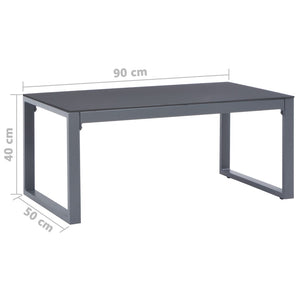 Galleria Design Coffee Table 90x50x40 cm Aluminium