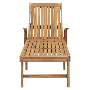 Galleria Design Sun Lounger with Table Solid Teak Wood