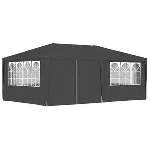 Galleria Design Professional Party Tent with Side Walls 4x6 m Anthracite 90 g/m?