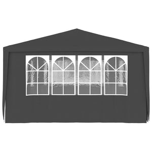 Galleria Design Professional Party Tent with Side Walls 4x6 m Anthracite 90 g/m?