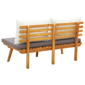 Galleria Design Garden Bench with Cushions 115 cm Solid Acacia Wood