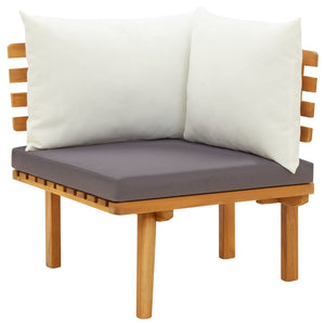 Galleria Design Garden Corner Sofa with Cushions Solid Acacia Wood