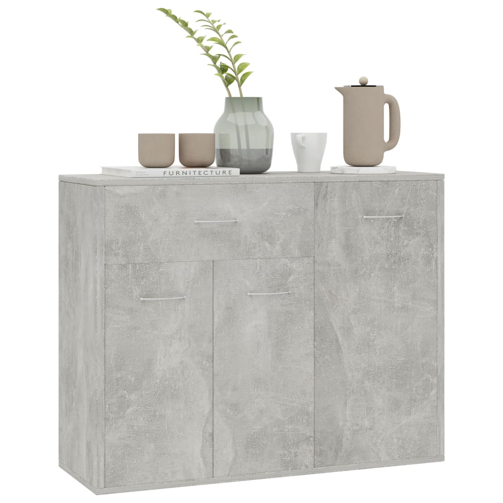 Galleria Design Sideboard Concrete Grey 88x30x70 cm Engineered Wood