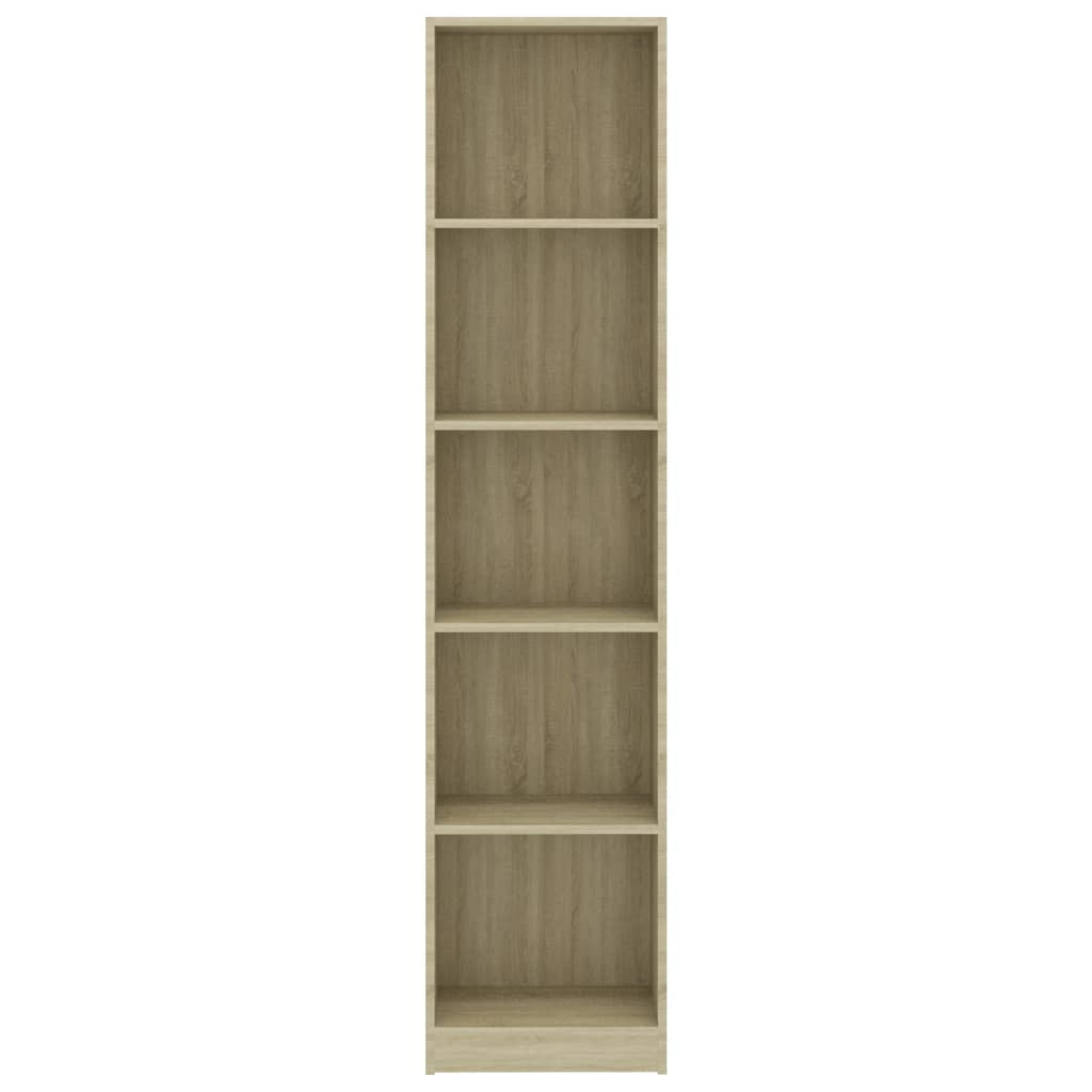 Galleria Design 5-Tier Book Cabinet Sonoma Oak 40x24x175 cm Engineered Wood