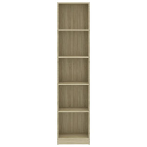 Galleria Design 5-Tier Book Cabinet Sonoma Oak 40x24x175 cm Engineered Wood