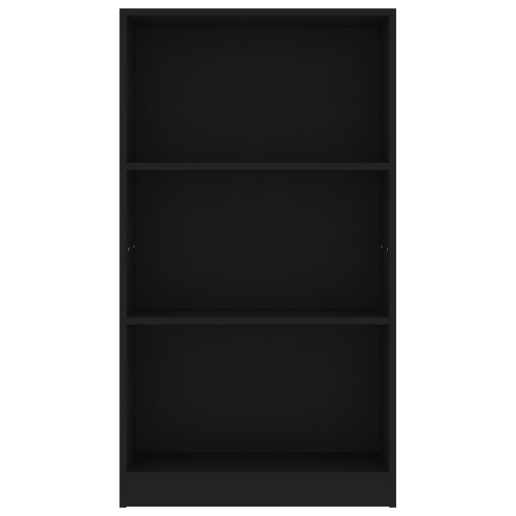 Galleria Design 3-Tier Book Cabinet Black 60x24x109 cm Engineered Wood