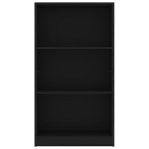 Galleria Design 3-Tier Book Cabinet Black 60x24x109 cm Engineered Wood