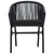 Galleria Design Garden Chairs 2 pcs Black PE Rattan