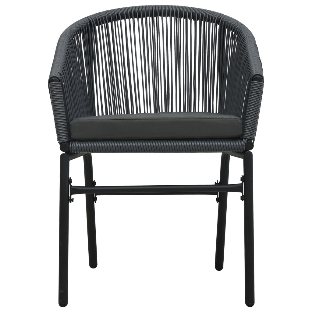 Galleria Design Garden Chairs 2 pcs Anthracite PE Rattan