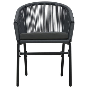 Galleria Design Garden Chairs 2 pcs Anthracite PE Rattan