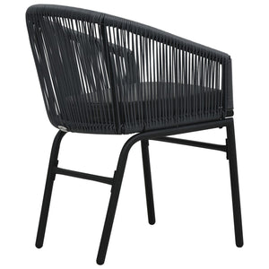 Galleria Design Garden Chairs 2 pcs Anthracite PE Rattan