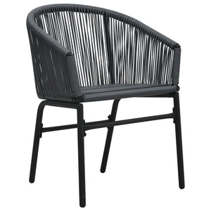 Galleria Design Garden Chairs 2 pcs Anthracite PE Rattan