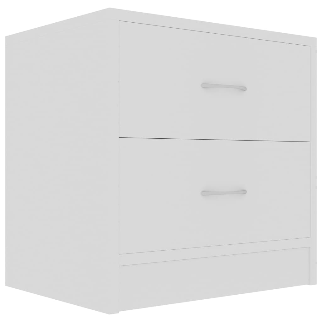 Galleria Design Bedside Cabinets 2 pcs White 40x30x40 cm Engineered Wood