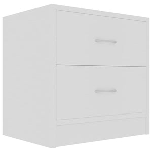 Galleria Design Bedside Cabinets 2 pcs White 40x30x40 cm Engineered Wood