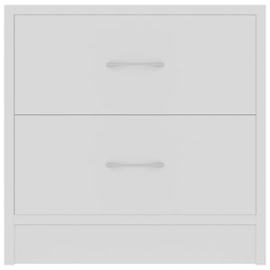 Galleria Design Bedside Cabinets 2 pcs White 40x30x40 cm Engineered Wood