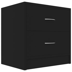 Galleria Design Bedside Cabinets 2 pcs Black 40x30x40 cm Engineered Wood