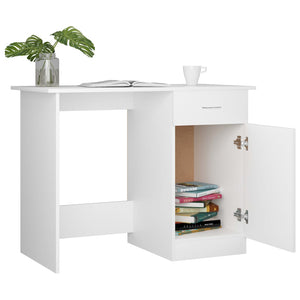 Galleria Design Desk White 100x50x76 cm Engineered Wood