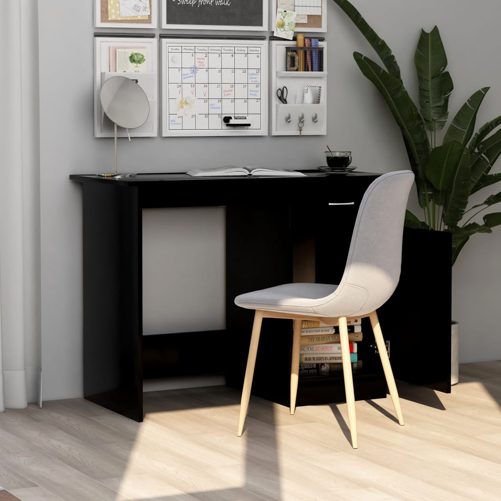 Galleria Design Desk Black 100x50x76 cm Engineered Wood