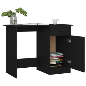 Galleria Design Desk Black 100x50x76 cm Engineered Wood