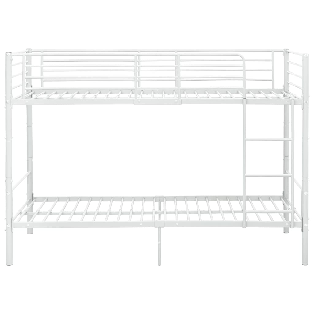 Galleria Design Bunk Bed without Mattress White Metal 90x200 cm