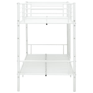 Galleria Design Bunk Bed without Mattress White Metal 90x200 cm