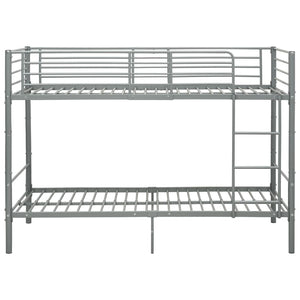 Galleria Design Bunk Bed without Mattress Grey Metal 90x200 cm