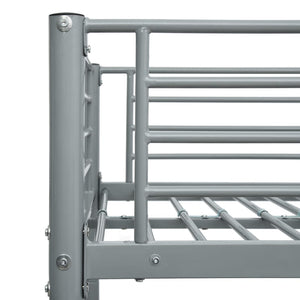 Galleria Design Bunk Bed without Mattress Grey Metal 90x200 cm