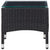 Galleria Design Coffee Table Black 60x40x36 cm Poly Rattan