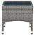 Galleria Design Coffee Table Grey 60x40x36 cm Poly Rattan