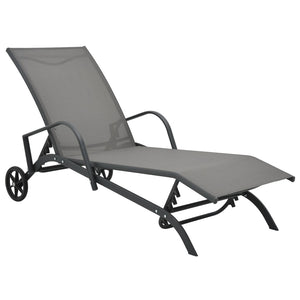 Galleria Design Sun Lounger Steel and Textilene