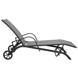 Galleria Design Sun Lounger Steel and Textilene