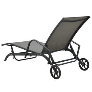 Galleria Design Sun Lounger Steel and Textilene