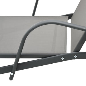 Galleria Design Sun Lounger Steel and Textilene