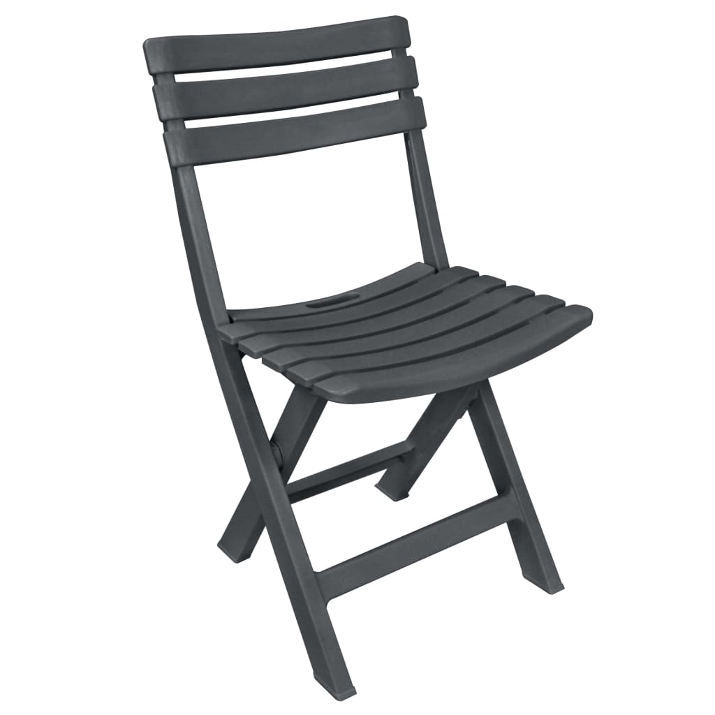 Galleria Design 3 Piece Folding Bistro Set Plastic Anthracite