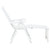 Galleria Design Folding Sun Lounger Plastic White