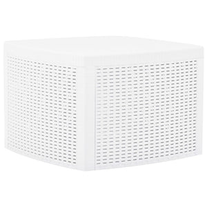 Galleria Design Side Table White 54x54x36.5 cm Plastic