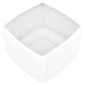 Galleria Design Side Table White 54x54x36.5 cm Plastic