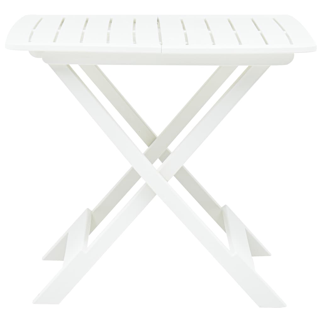 Galleria Design Folding Garden Table White 79x72x70 cm Plastic