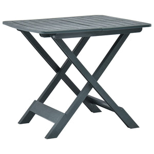 Galleria Design Folding Garden Table Green 79x72x70 cm Plastic