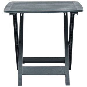 Galleria Design Folding Garden Table Green 79x72x70 cm Plastic