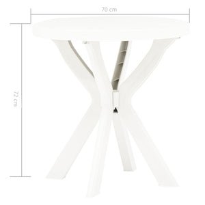 Galleria Design Bistro Table White Ø70 cm Plastic