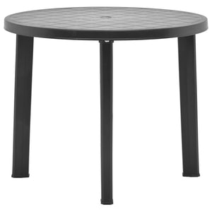 Galleria Design Garden Table Anthracite 89 cm Plastic