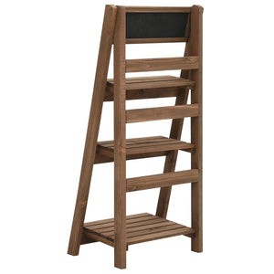 Galleria Design 3-Tier Plant Stand with Blackboard 40x30x90 cm Solid Fir Wood