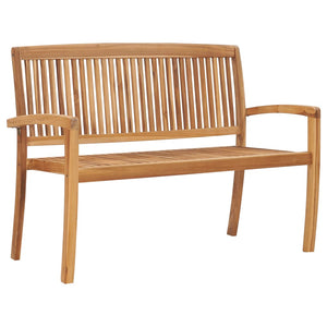 Galleria Design 2-Seater Stacking Garden Bench 128.5 cm Solid Teak Wood