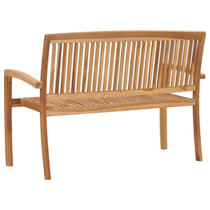 Galleria Design 2-Seater Stacking Garden Bench 128.5 cm Solid Teak Wood