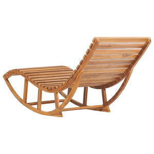 Galleria Design Rocking Sunlounger Solid Teak Wood