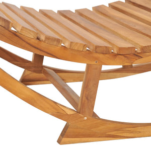 Galleria Design Rocking Sunlounger Solid Teak Wood