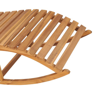 Galleria Design Rocking Sunlounger Solid Teak Wood