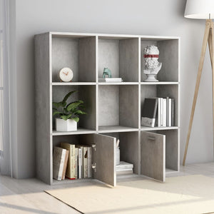 Galleria Design Book Cabinet Concrete Grey 98x30x98 cm Engineered Wood