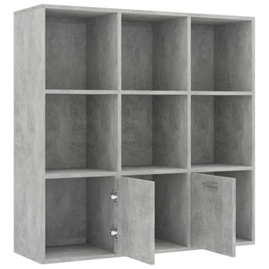 Galleria Design Book Cabinet Concrete Grey 98x30x98 cm Engineered Wood